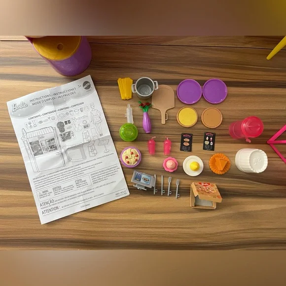 Barbie Cook ‘n Grill Restaurant Playset with Barbie Doll, 36 Pieces - Picture 12 of 12